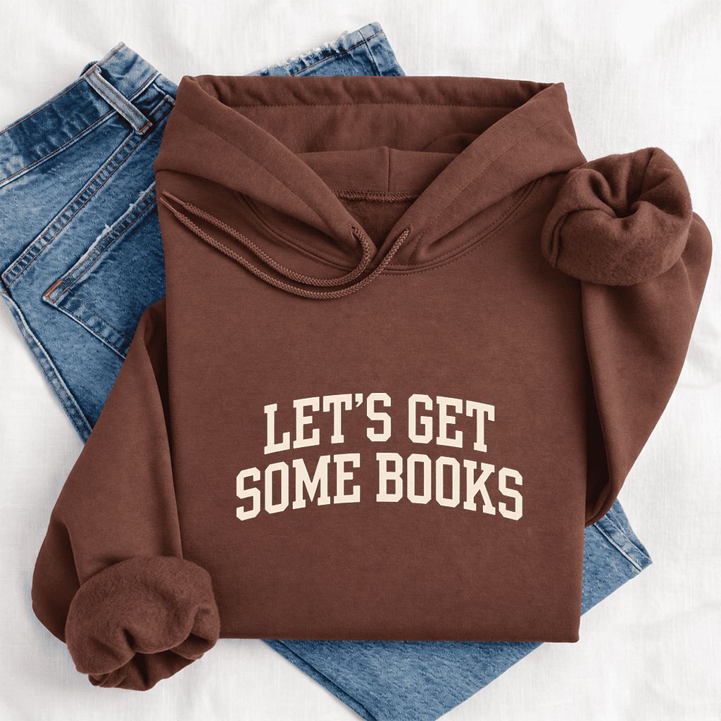 Let's Get Some Books Softstyle Hoodie | Book Lover Gift Cocoa