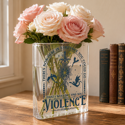 Xaden Riorson Acrylic Book Vase Book Lover Gift