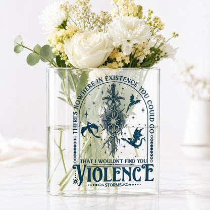 Xaden Riorson Acrylic Book Vase Book Lover Gift