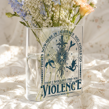 Xaden Riorson Acrylic Book Vase Book Lover Gift