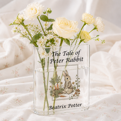 The Tale of Peter Rabbit Acrylic Book Vase Book Lover Gift