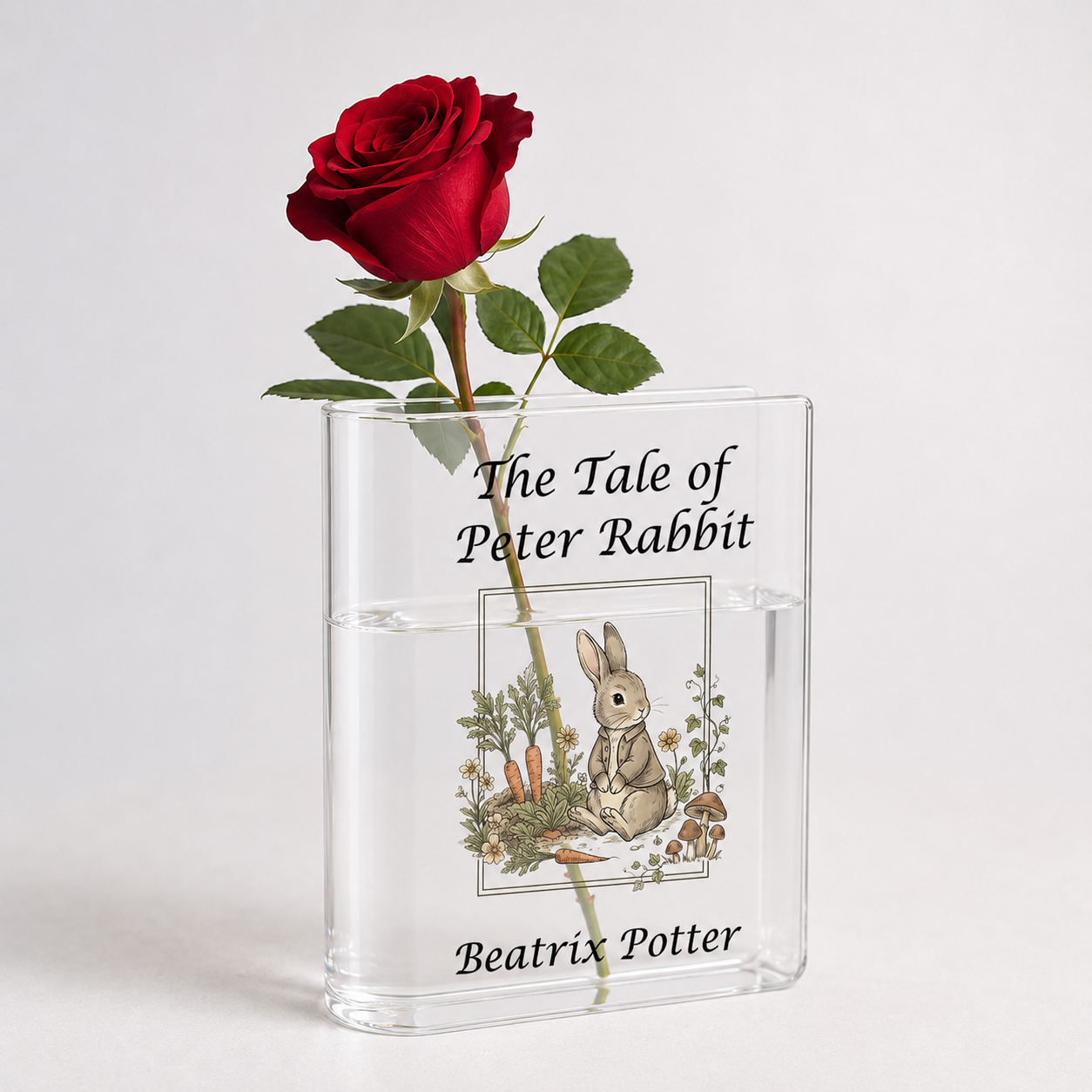 The Tale of Peter Rabbit Acrylic Book Vase Book Lover Gift