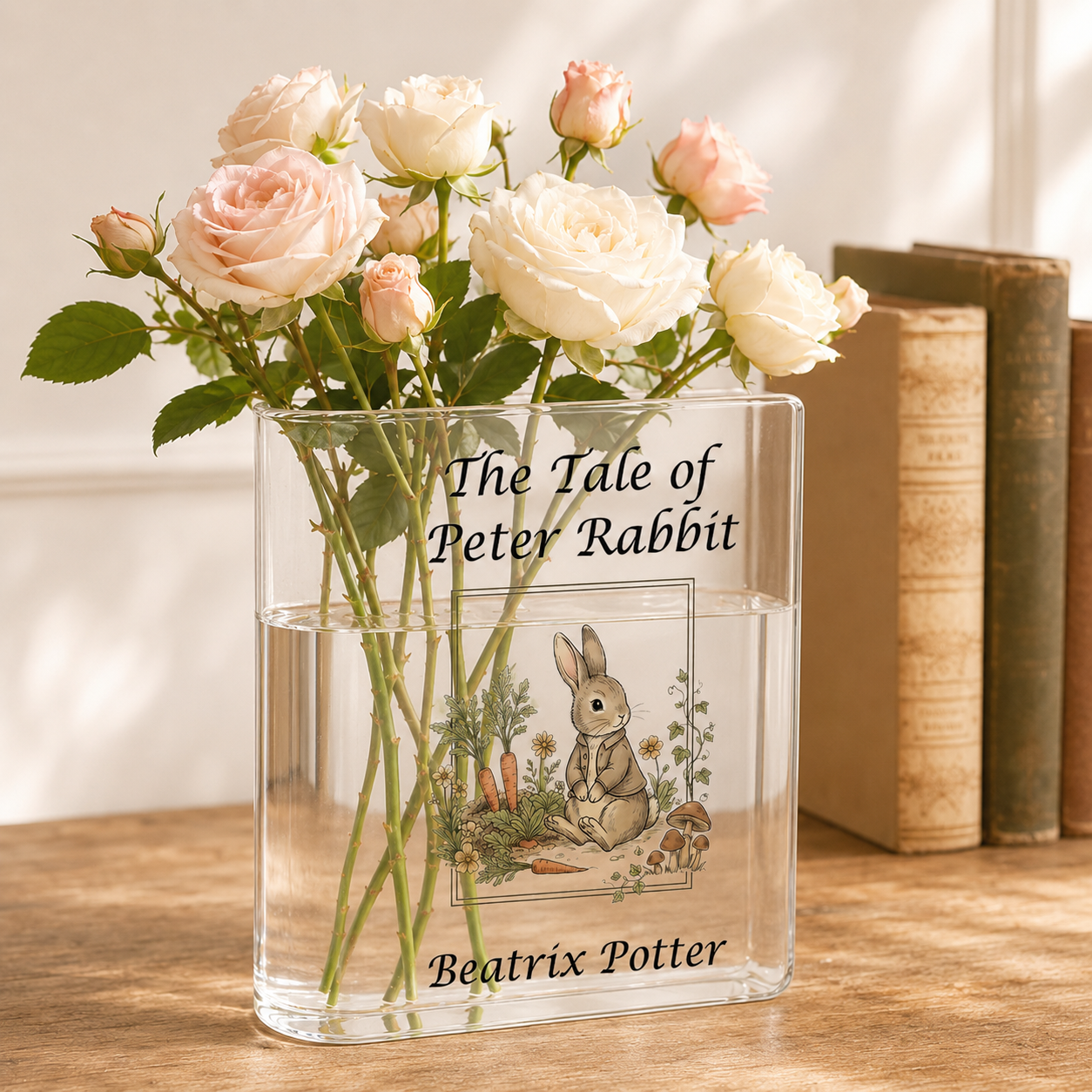 The Tale of Peter Rabbit Acrylic Book Vase Book Lover Gift