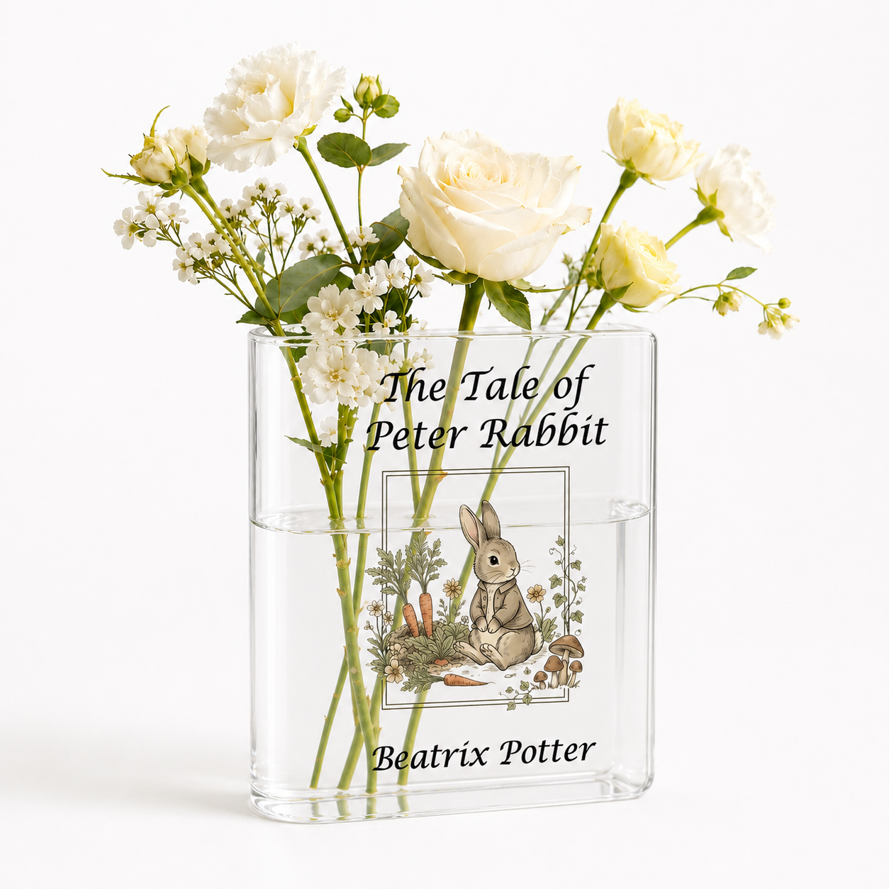 The Tale of Peter Rabbit Acrylic Book Vase Book Lover Gift