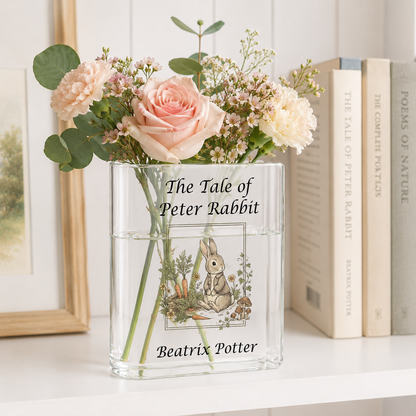 The Tale of Peter Rabbit Acrylic Book Vase Book Lover Gift