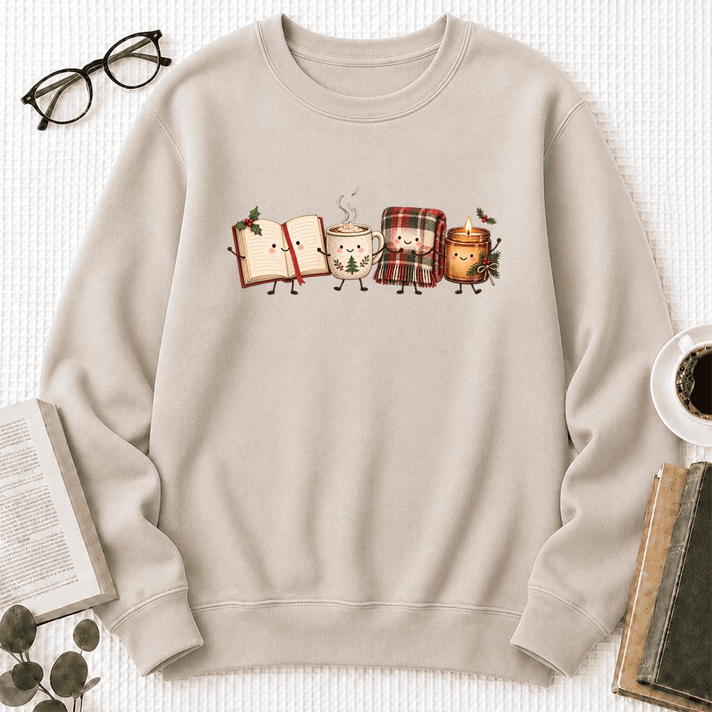 Christmas Cozy Club Printed Sweatshirt | Christmas Gift Sand