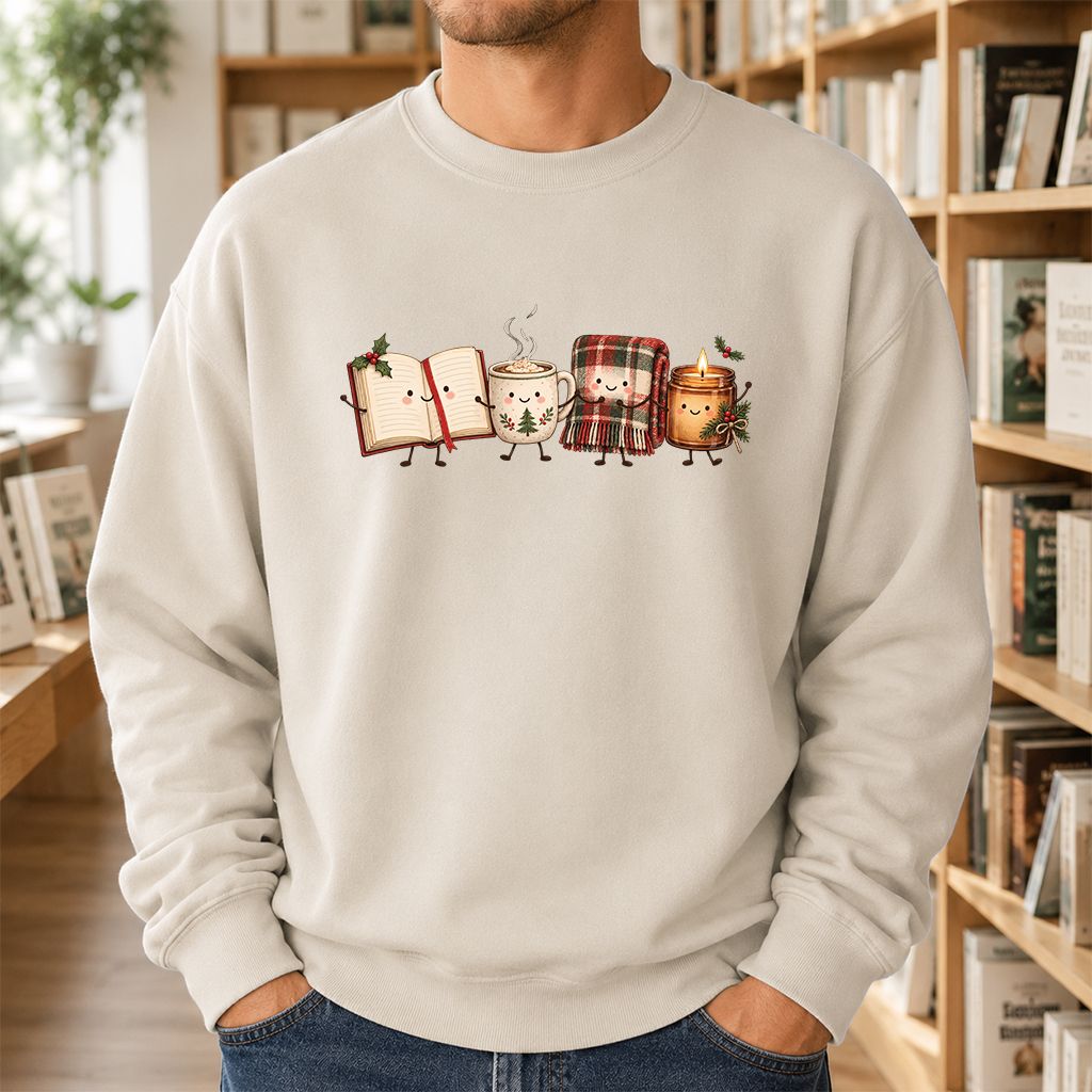 Christmas Cozy Club Printed Sweatshirt | Christmas Gift Sand
