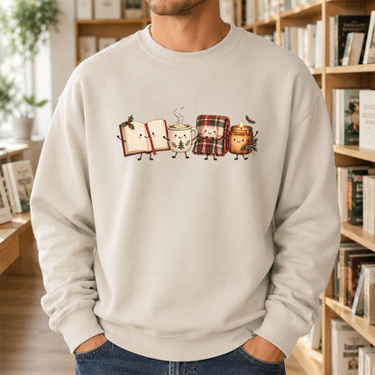 Christmas Cozy Club Printed Sweatshirt | Christmas Gift Sand