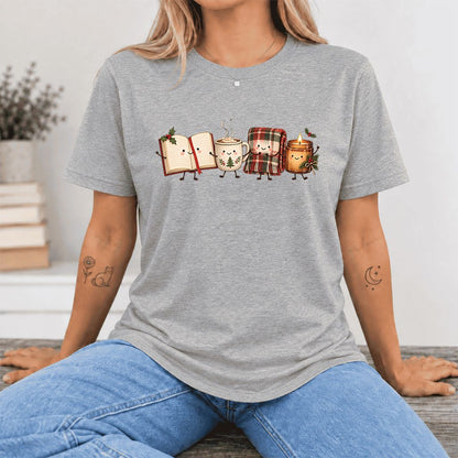 Christmas Cozy Club Ultra-Soft Cotton T-Shirt | Christmas Gift Athletic Heather