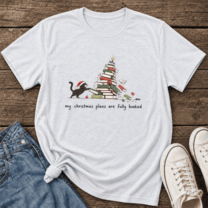 My Christmas Plans Are Fully Booked Ultra-Soft Cotton T-Shirt | Reader Gift Ash