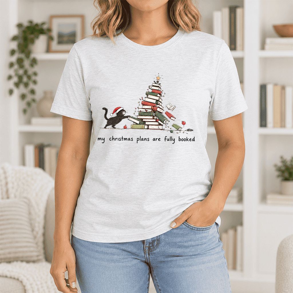 My Christmas Plans Are Fully Booked Ultra-Soft Cotton T-Shirt | Reader Gift Ash