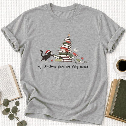 My Christmas Plans Are Fully Booked Ultra-Soft Cotton T-Shirt | Reader Gift Athletic Heather