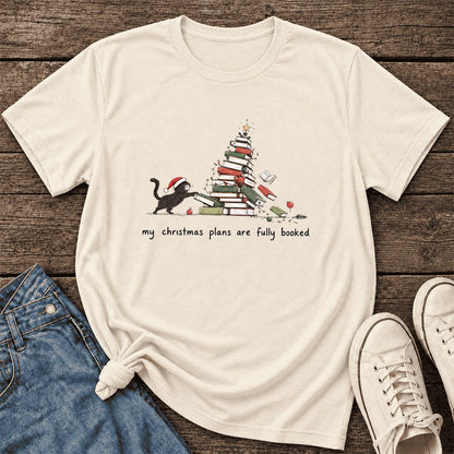 My Christmas Plans Are Fully Booked Ultra-Soft Cotton T-Shirt | Reader Gift Natural