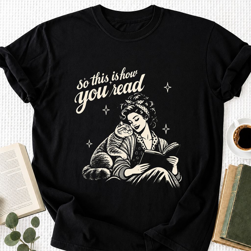 How You Read Printed British Shorthair T-Shirt | Cat Lover Reader Gift Black