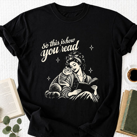 How You Read Printed British Shorthair T-Shirt | Cat Lover Reader Gift Black