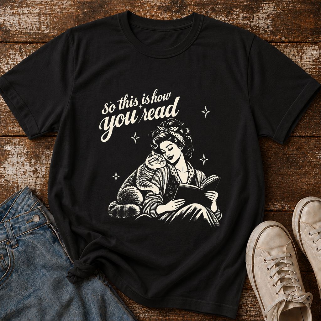 How You Read Printed British Shorthair T-Shirt | Cat Lover Reader Gift Black