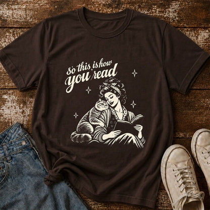 How You Read Printed British Shorthair T-Shirt | Cat Lover Reader Gift Dark Chocolate