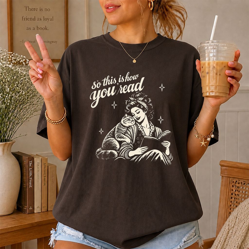 How You Read Printed British Shorthair T-Shirt | Cat Lover Reader Gift Dark Chocolate