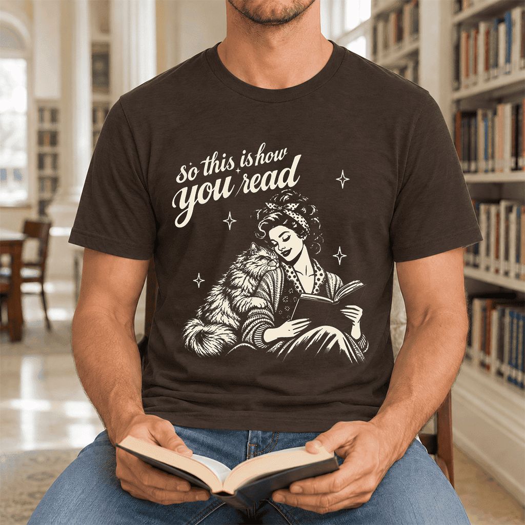 So This Is How You Read Persian Ultra-Soft Cotton T-Shirt | Reader Gift Brown