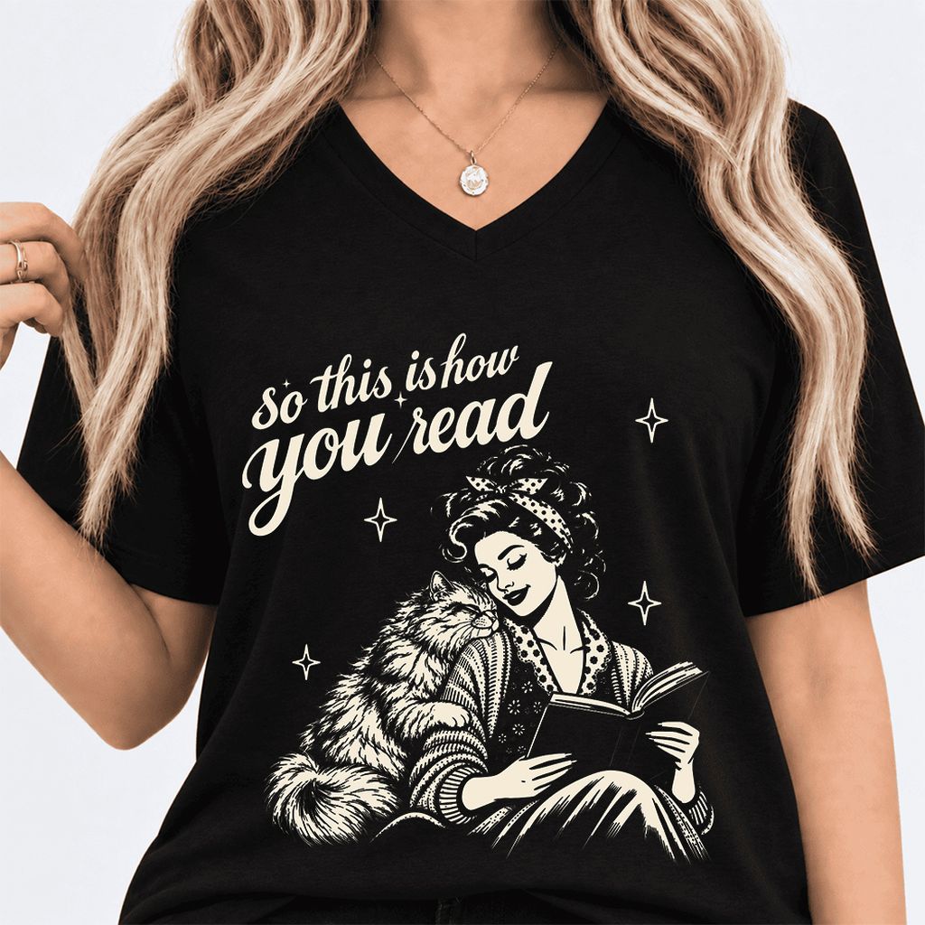 How You Read Printed Persian Sweatshirt | Cat Lover Reader Gift Black