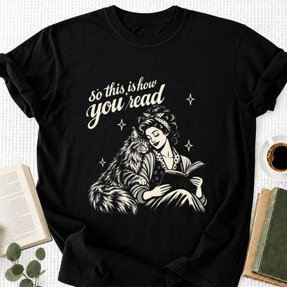 How You Read Printed Maine Coon Sweatshirt | Cat Lover Reader Gift Black