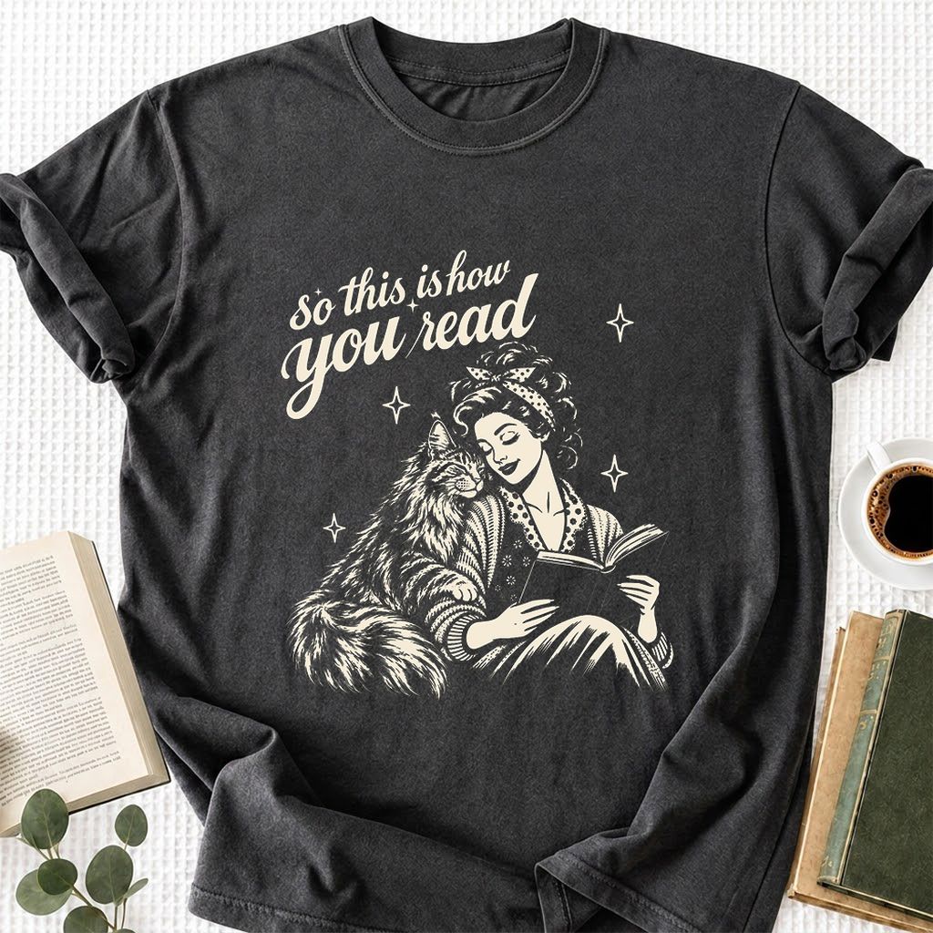 How You Read Printed Maine Coon Sweatshirt | Cat Lover Reader Gift Dark Heather