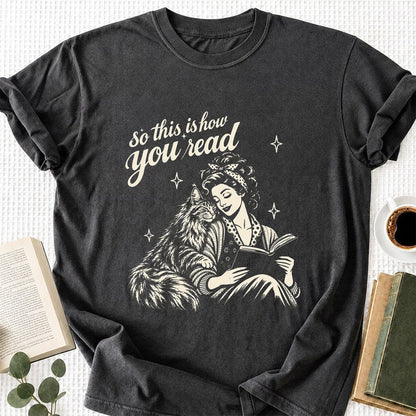 How You Read Printed Maine Coon Sweatshirt | Cat Lover Reader Gift Dark Heather