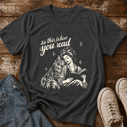 How You Read Printed Maine Coon Sweatshirt | Cat Lover Reader Gift Dark Heather