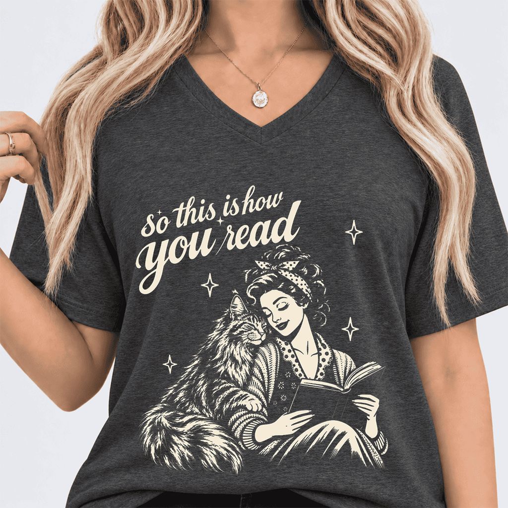 How You Read Printed Maine Coon Sweatshirt | Cat Lover Reader Gift Dark Grey Heather