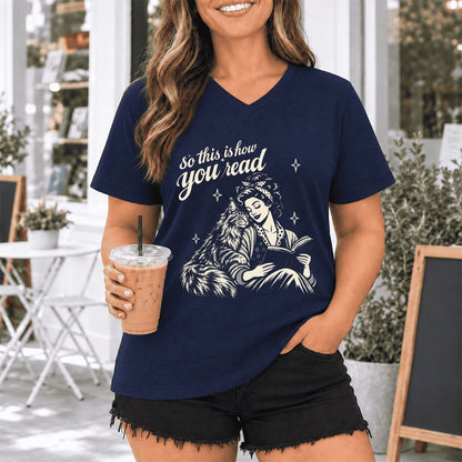 How You Read Printed Maine Coon Sweatshirt | Cat Lover Reader Gift Navy