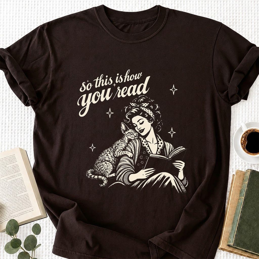 How You Read Printed Devon Rex Sweatshirt | Cat Lover Reader Gift Dark Chocolate