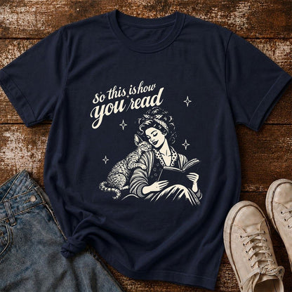 How You Read Printed Devon Rex Sweatshirt | Cat Lover Reader Gift Navy