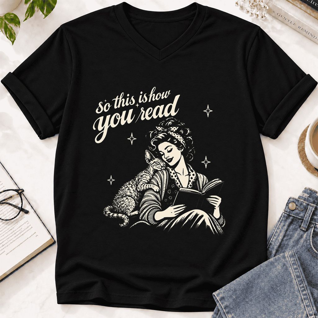 How You Read Printed Devon Rex Sweatshirt | Cat Lover Reader Gift Black