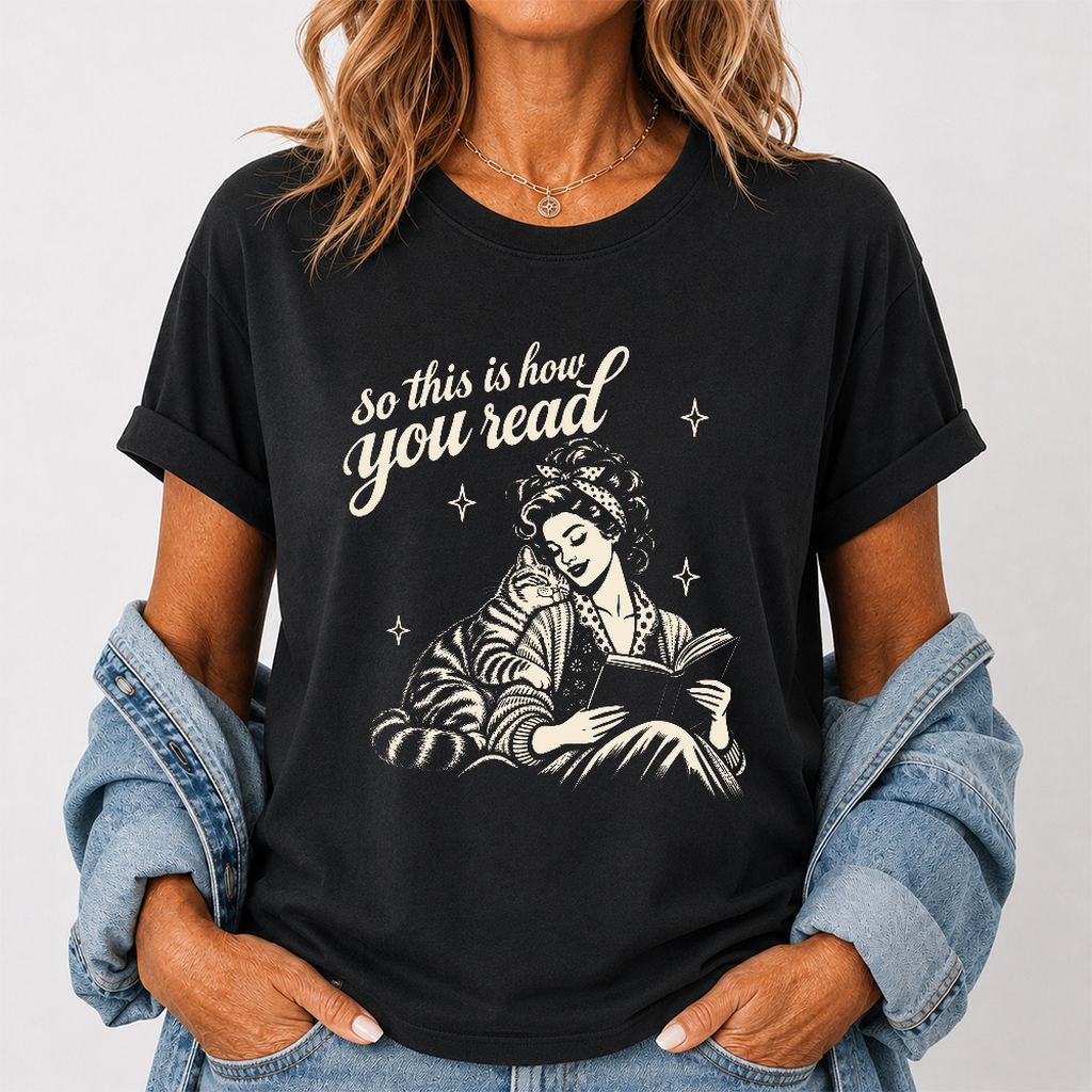 How You Read American Shorthair Printed T-Shirt | Cat Lover Gift Black