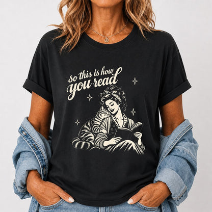 How You Read American Shorthair Printed T-Shirt | Cat Lover Gift Black