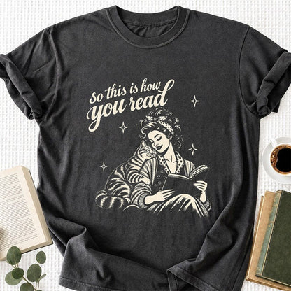How You Read American Shorthair Printed T-Shirt | Cat Lover Gift Dark Heather