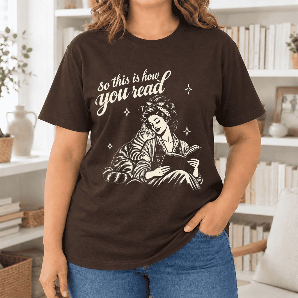 How You Read American Shorthair Ultra-Soft Cotton T-Shirt | Cat Lover Gift Brown