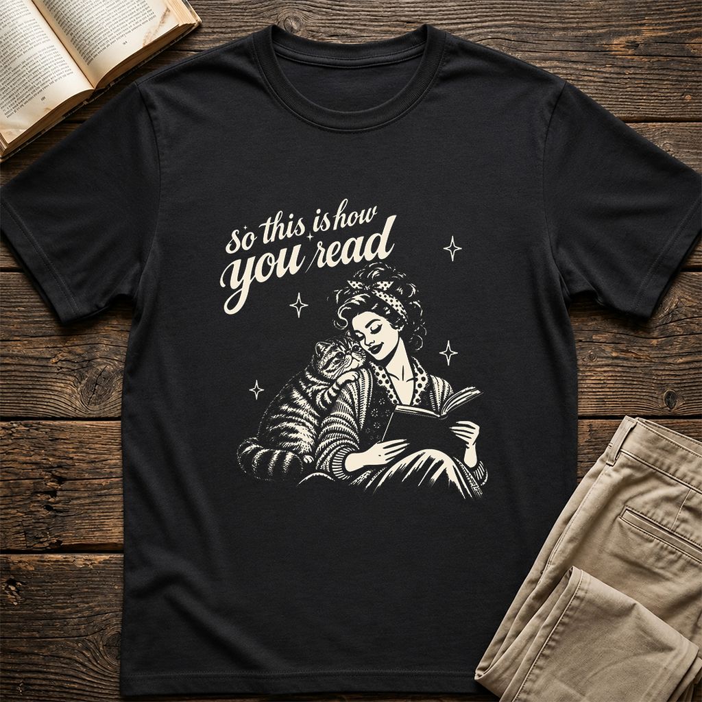 How You Read Exotic Shorthair Printed T-Shirt | Cat Lover Gift Black