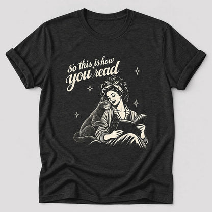 So This Is How You Read Russian Blue Ultra-Soft Cotton T-Shirt | Reader Gift Black Heather