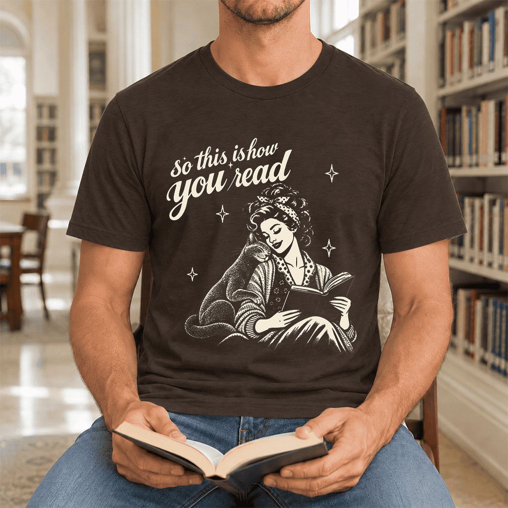 So This Is How You Read Russian Blue Ultra-Soft Cotton T-Shirt | Reader Gift Brown