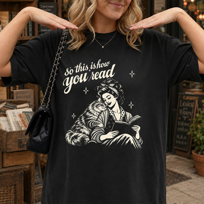 How You Read Siberian Printed T-Shirt | Cat Lover Reader Gift Black