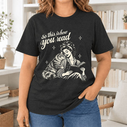 So This Is How You Read Siberian Ultra-Soft Cotton T-Shirt | Reader Gift Black Heather
