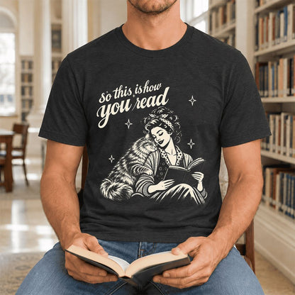 So This Is How You Read Siberian Ultra-Soft Cotton T-Shirt | Reader Gift Black Heather