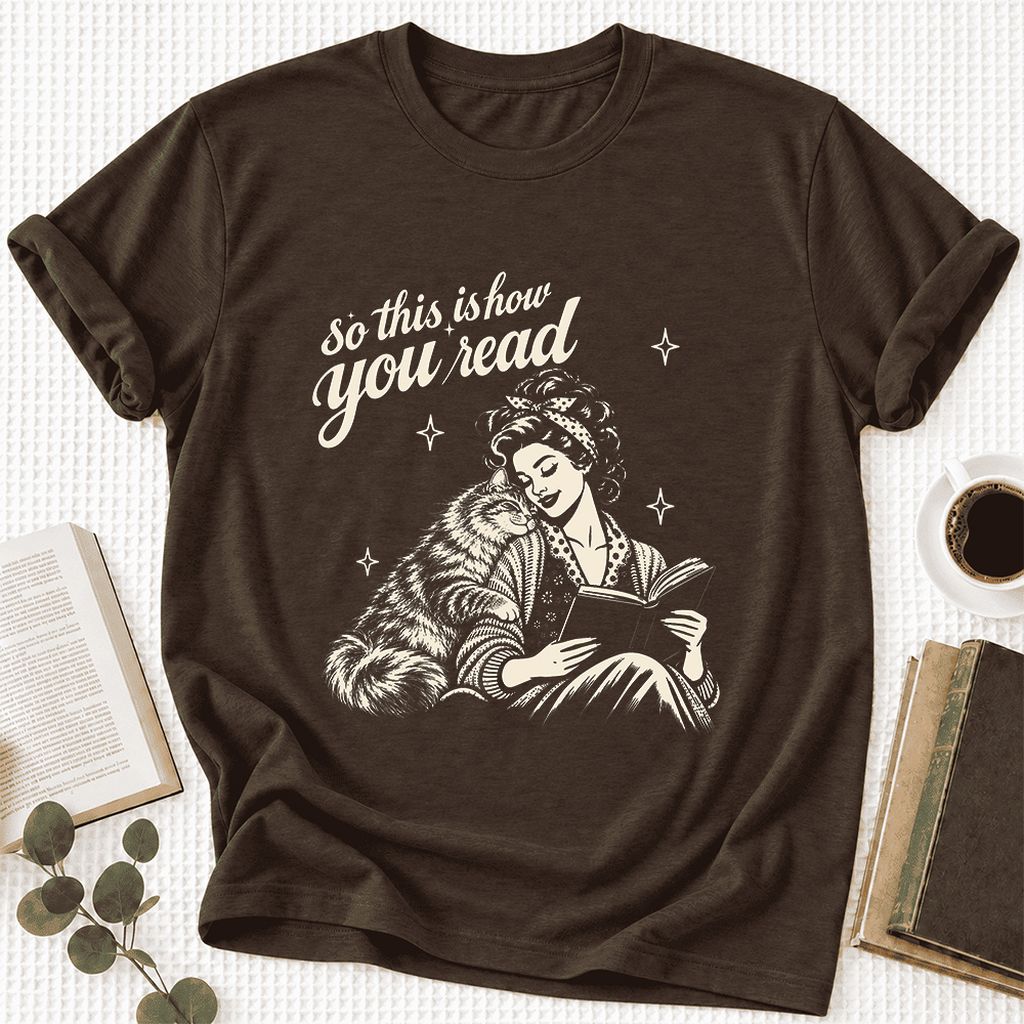 So This Is How You Read Siberian Ultra-Soft Cotton T-Shirt | Reader Gift Brown