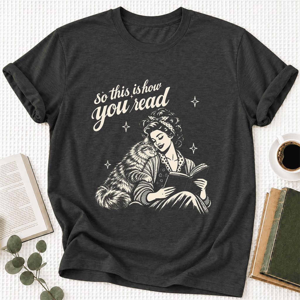 So This Is How You Read Siberian Ultra-Soft Cotton T-Shirt | Reader Gift Dark Grey Heather