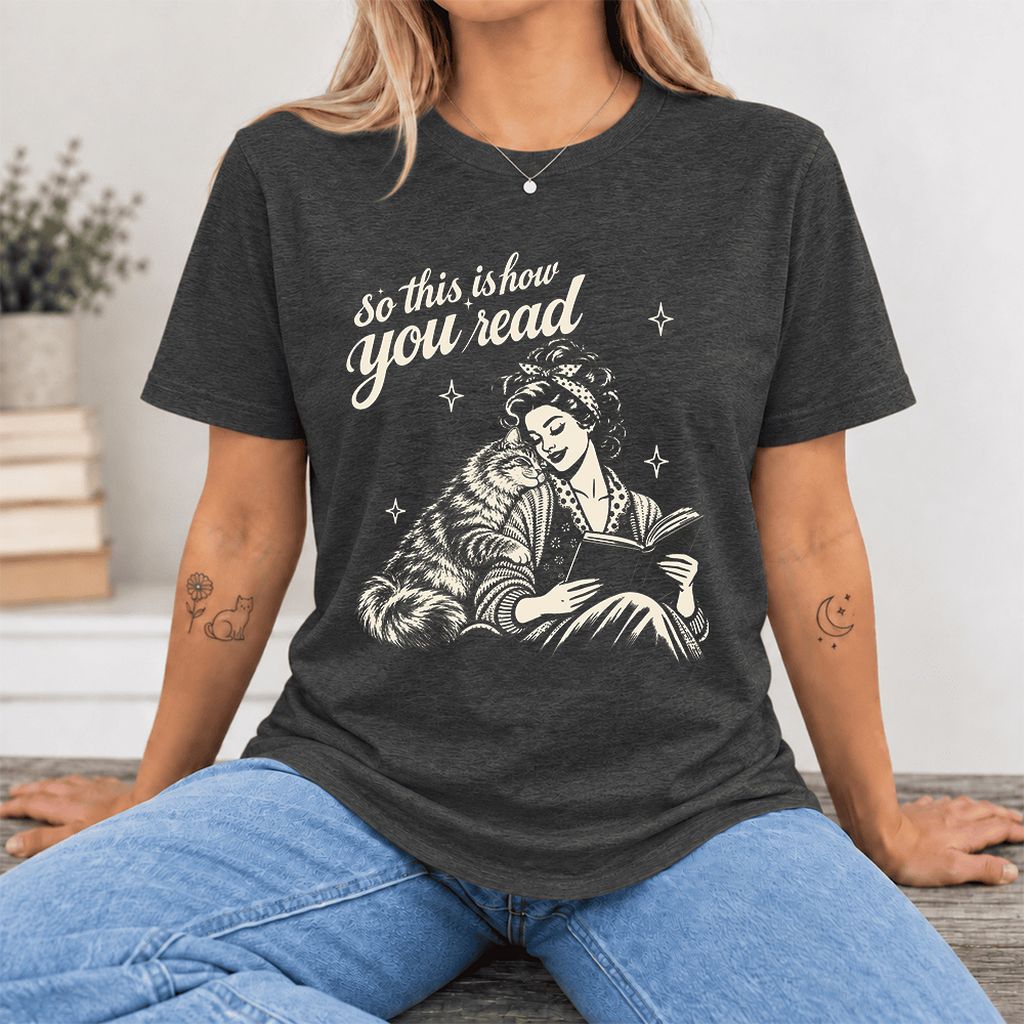 So This Is How You Read Siberian Ultra-Soft Cotton T-Shirt | Reader Gift Dark Grey Heather