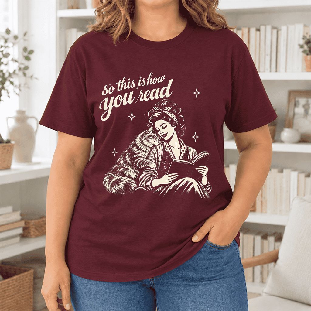 So This Is How You Read Siberian Ultra-Soft Cotton T-Shirt | Reader Gift Maroon