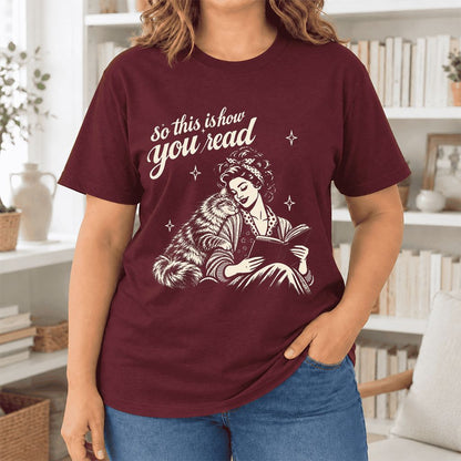 So This Is How You Read Siberian Ultra-Soft Cotton T-Shirt | Reader Gift Maroon
