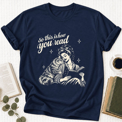 So This Is How You Read Siberian Ultra-Soft Cotton T-Shirt | Reader Gift Navy