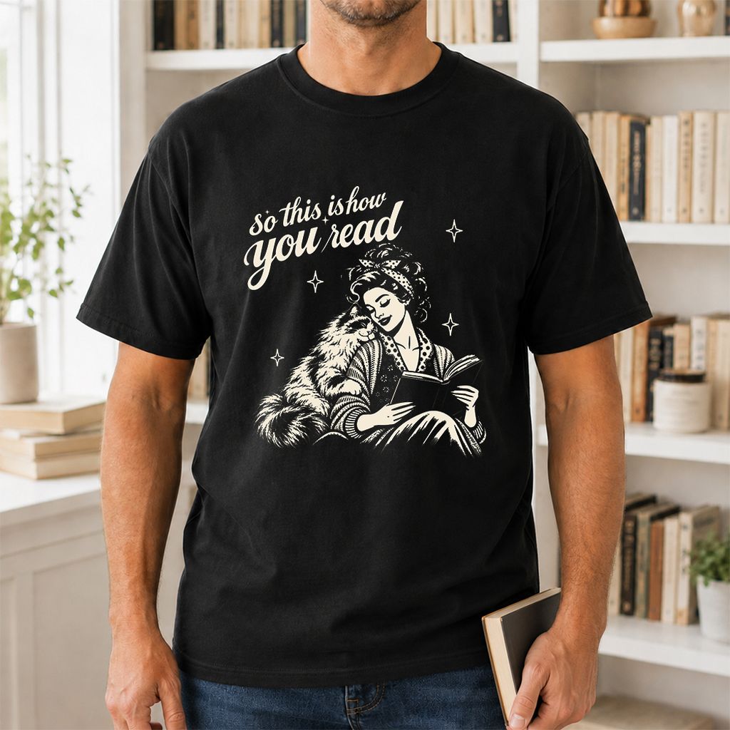 How You Read Ragdoll Printed T-Shirt | Cat Lover Reader Gift Black